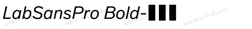 LabSansPro Bold字体转换
